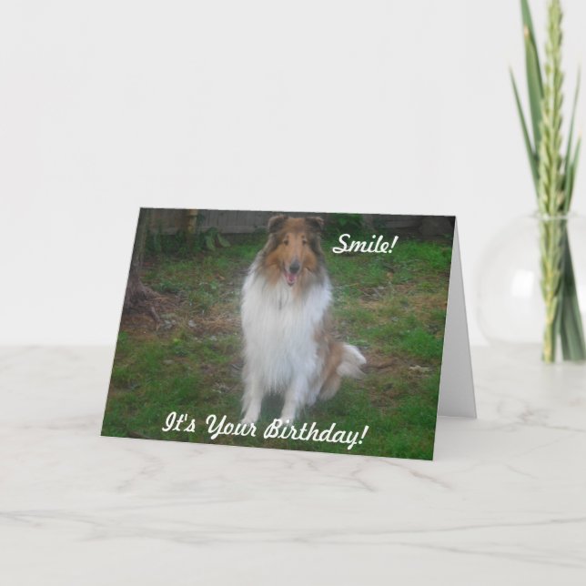 Carte Souriez ! C'est votre anniversaire ! (Devant)