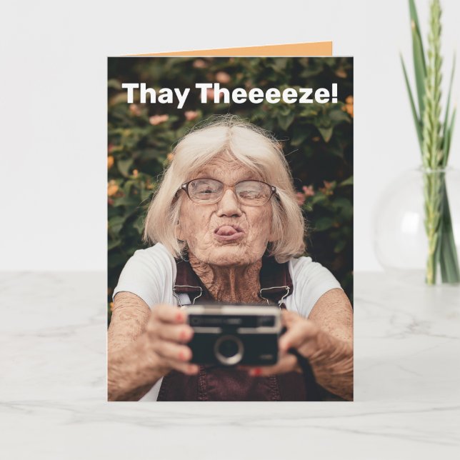 Carte Souriez Drôle Tandis Que Vous Avez Encore Des Dent (Devant)