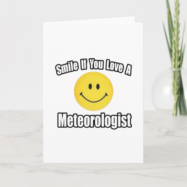 Carte Souriez si vous aimez un météorologue (Devant)