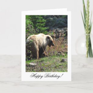 Carte Sourire aux grizzlis Joyeux anniversaire