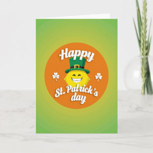 Carte Sourire Cercle Orange