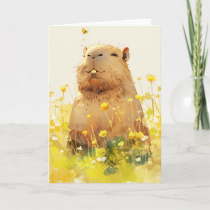 Carte Sourire Niais de Capybara