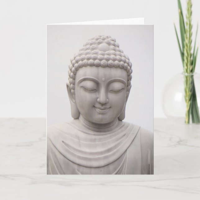 Carte Sourire Serene Bouddha Inspirational Love Peace (Devant)