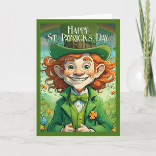 Carte Sourires chanceux à la Saint-Patrick