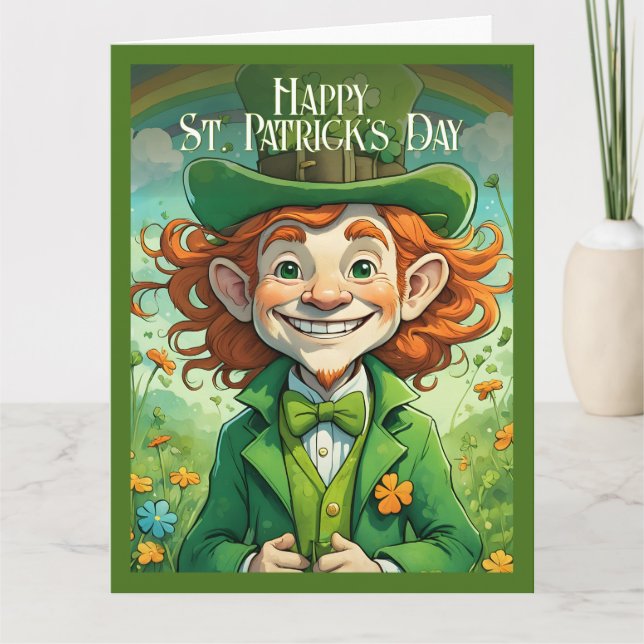 Carte Sourires chanceux à la Saint-Patrick (Devant)