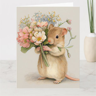 Carte Souris adorable Toutes les occasions