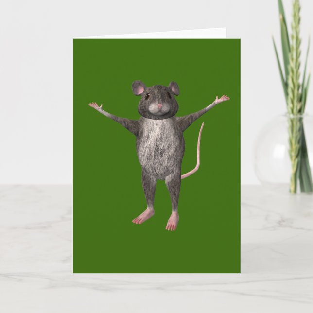 Carte Souris amicale de Chambre (Devant)