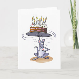 Carte Souris d'anniversaire
