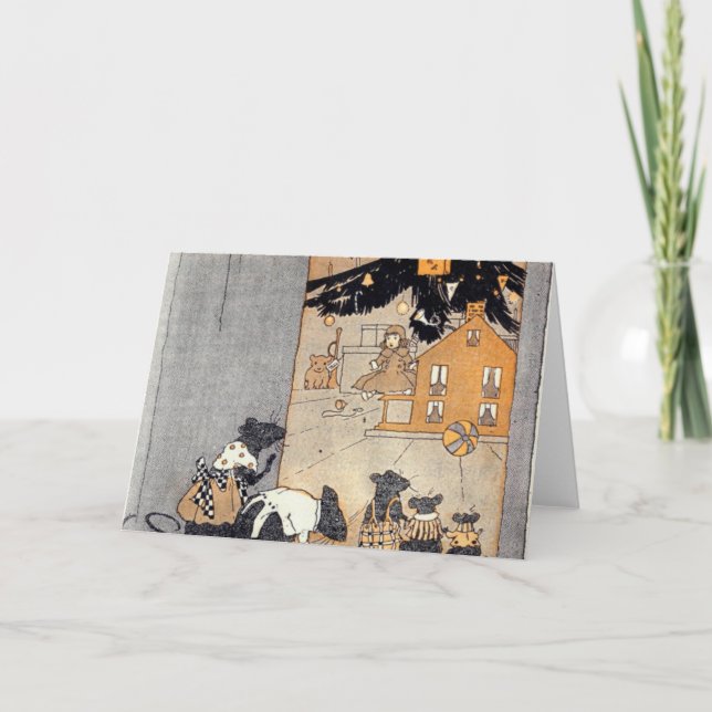 carte - souris et dollhouse de victorian sous (Devant)