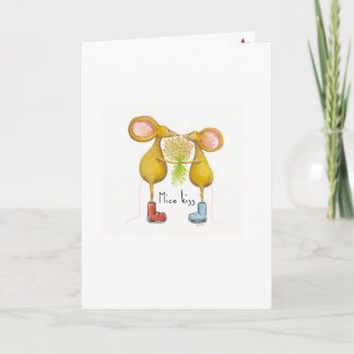Carte Souris s'embrassent