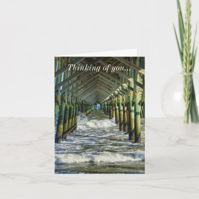 Carte Sous Folly Beach Pier Penser À Vous (Devant)