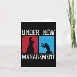 Carte Sous la nouvelle gestion Groom Mariage Bachelor Pa