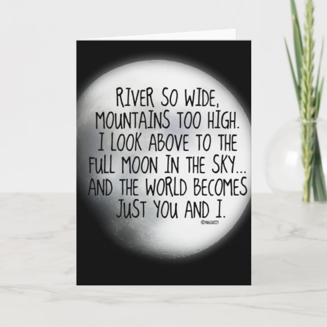 Carte Sous Le Même Poème Lune (Devant)