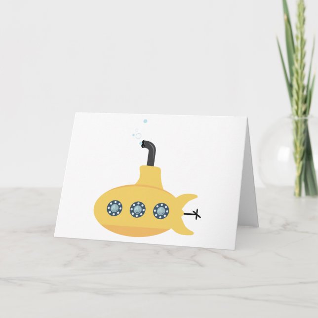 Carte Sous-marin jaune (Devant)