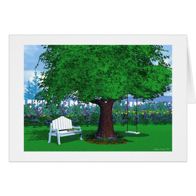 Carte "sous ses branches" (Devant horizontal)