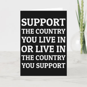 Carte Soutenez Le Pays Dans Lequel Vous Vivez Dans Le Pa