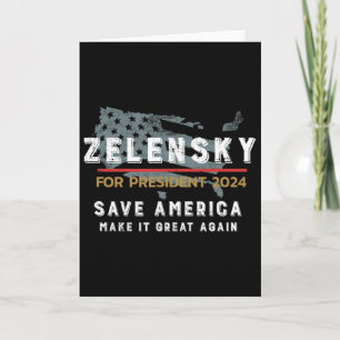 Carte Soutenez l'Ukraine et Zelensky Les héros ne porten