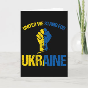 Carte Soutenez l'Ukraine - Unis Nous sommes debout pour 