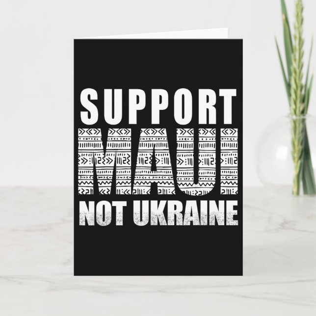 Carte Soutenez Maui pas l'Ukraine  (Devant)