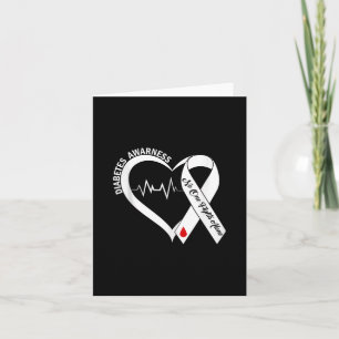 Carte Soutenir la sensibilisation au diabète Coeur Bleu