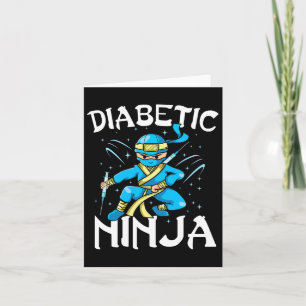 Carte Soutenir T1d Diabétique Ninja Sensibilisation au d