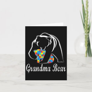 Carte Soutien à l'ours de grand-mère sensibilisation sur