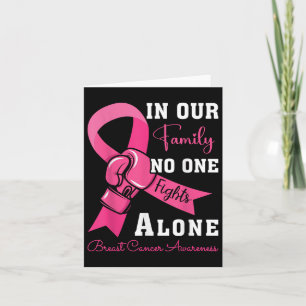 Carte Soutien au cancer du sein Famille Femmes Cancer du