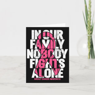 Carte Soutien au cancer du sein Famille rose Cancer du s