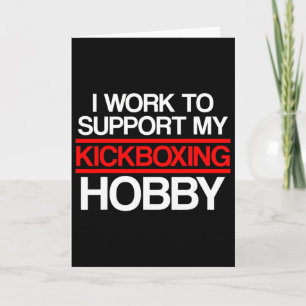 Carte Soutien de kickboxing Entraînement de kickboxing