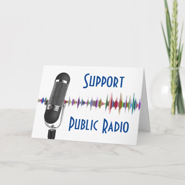 Carte Soutien de la radio publique (Devant)