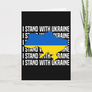 Carte Soutien de l'Usa Drapeau ukrainien Amour ukrainien