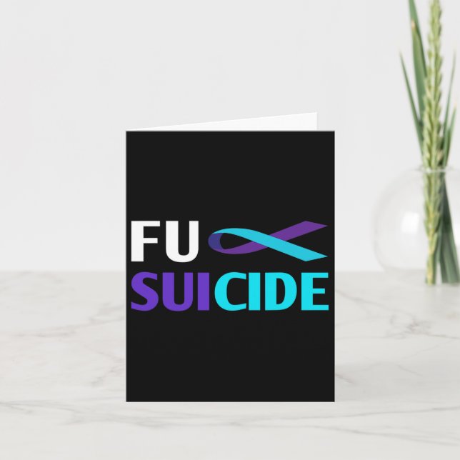 Carte Soutien de sensibilisation au suicide Survivant (Devant)