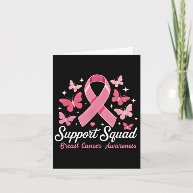 Carte Soutien du guerrier du cancer du sein Équipe du ca (Devant)