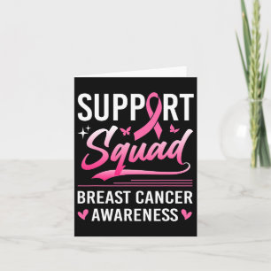 Carte Soutien Équipage jumelé Famille Cancer du sein