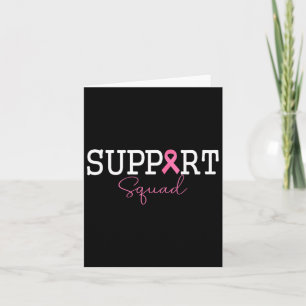 Carte Soutien Équipe Pink Ribbon Tee Pour Les Événements