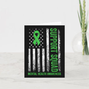 Carte Soutien Équipe Usa Drapeau Sensibilisation à la sa