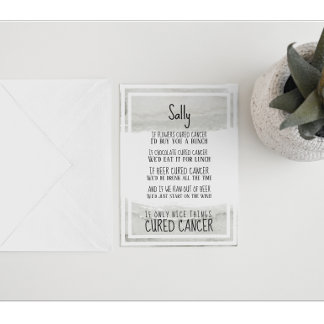 Carte Soutien et encouragement en matière de cancer