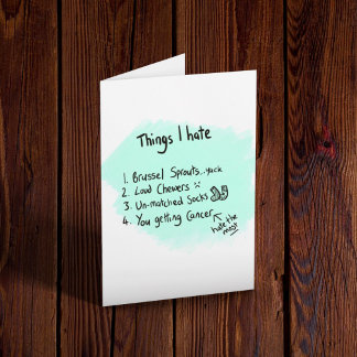 Carte Soutien et encouragement en matière de cancer