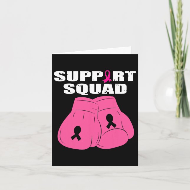 Carte Soutien Gant de boxe de l'équipe de soutien Pink R (Devant)