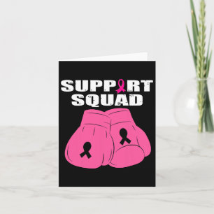 Carte Soutien Gant de boxe de l'équipe de soutien Pink R