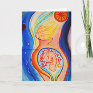 Carte Soutien inspiré de l'accouchement quelque chose