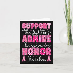 Carte Soutien pour le cancer du sein Admirez le cancer d