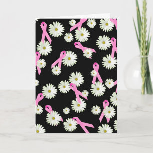 Carte Soutien pour les rubans roses survivant du cancer 