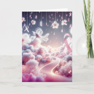 Carte Soutien Ruban Rose Cancer du Sein