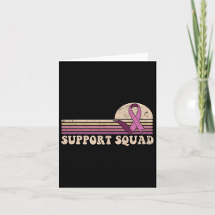 Carte Soutien Squad Cancer du sein rubans de sensibilisa