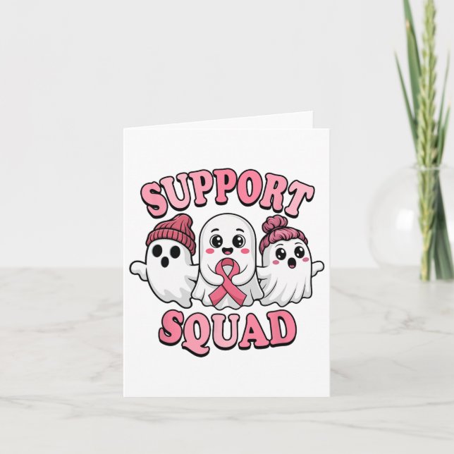 Carte Soutien Squad Ghosts mignon Sensibilisation au can (Devant)