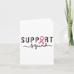 Carte Soutien Squad Sensibilisation au cancer du sein Le