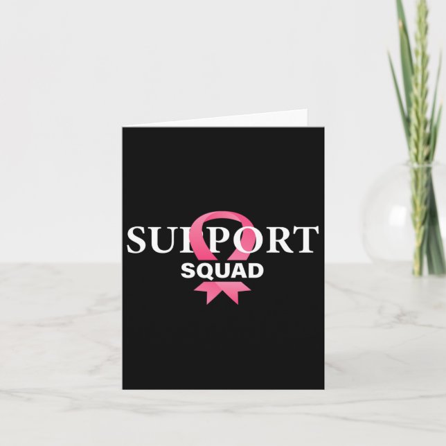 Carte Soutien Squad Sensibilisation au cancer du sein Ru (Devant)