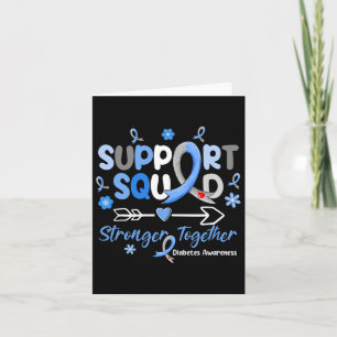 Carte Soutien super Équipe Bleu Ribbon Prix du diabète