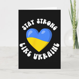 Carte Soutien ukrainien Drapeau ukrainien Amour ukrainie